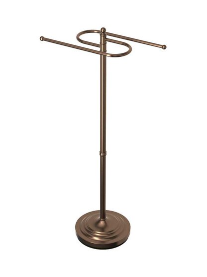 38 inch S-Shaped Towel Stand in Oil-Rubbed Bronze.